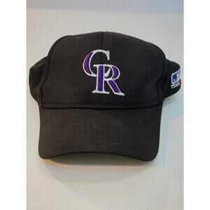 Colorado Rockies Black Purple Hat Team MLB OC Sports Adjustable